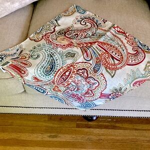 Food Network multicolored paisley cloth napkins/placemats set of 12